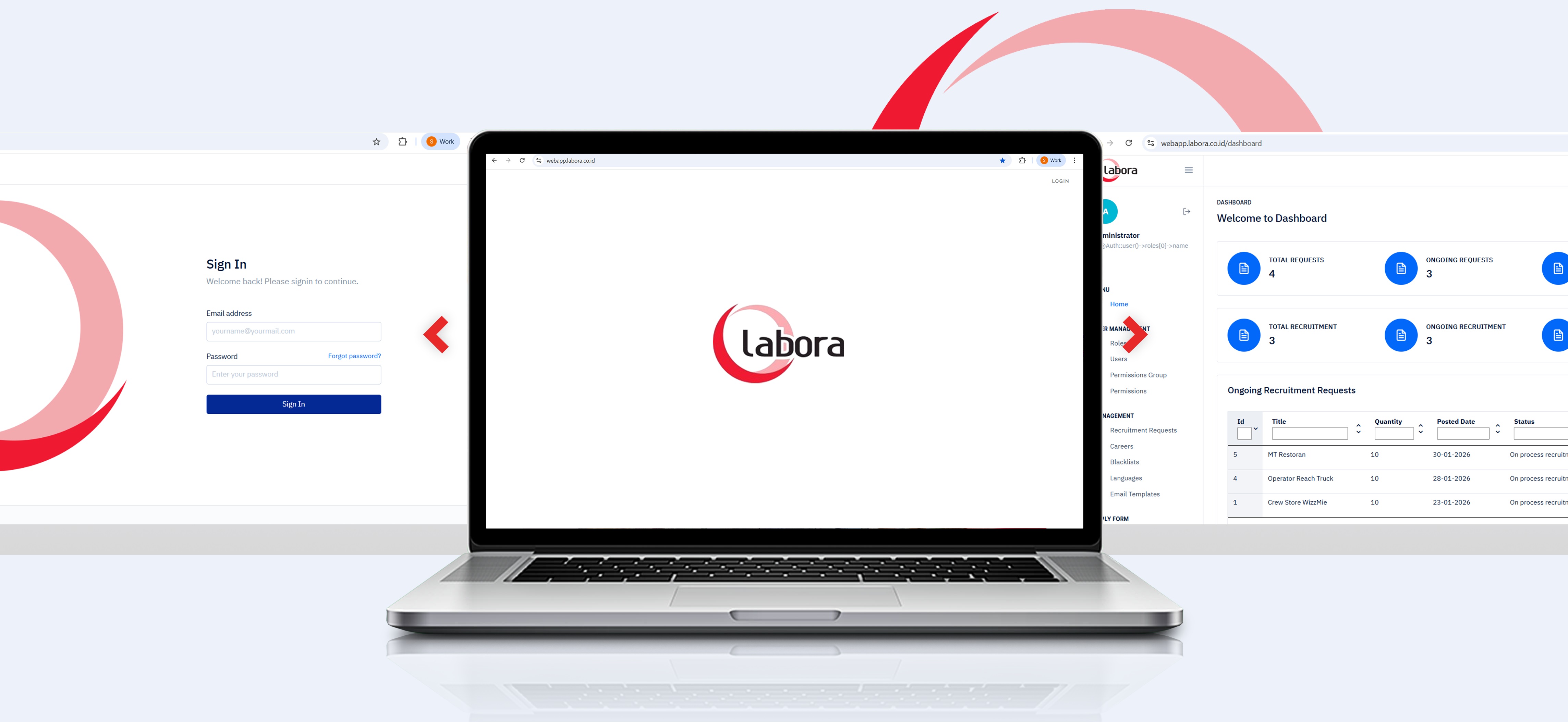 Portfolio Gerai Jasa Pembuatan Website (LABORA - Website) Main